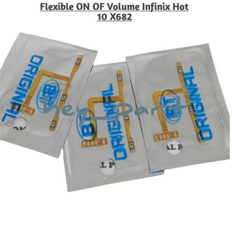 Infinix Hot 10 X682 Flexible Flexibel Tombol Dalam Power On Off Volume