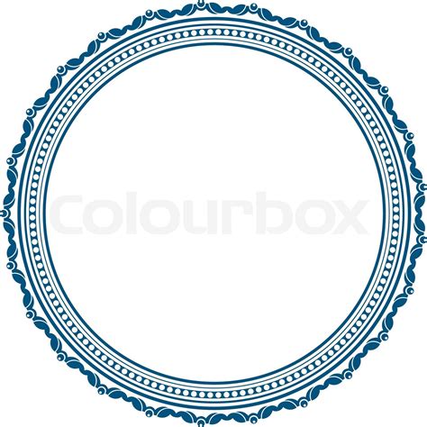 Vintage Round Frame Stock Vector Colourbox