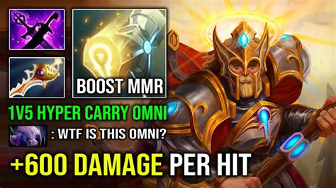 Wtf Damage Per Hit Omniknight V Hyper Carry With Rapier Hammer