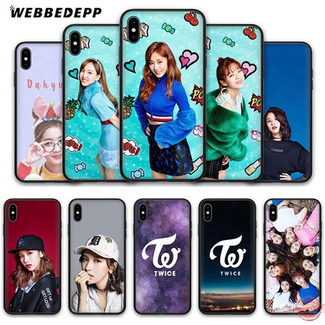 Webbedepp Twice Mina Momo Kpop Pattern Soft Silicone Tpu Phone Case For