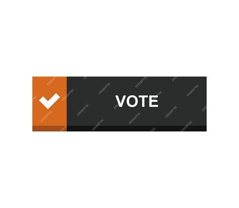 Premium Vector | Vote button