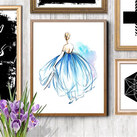 Cinderella Cinderella illustration Cinderella print Disney | Etsy