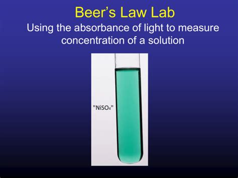 Beers Law Lab