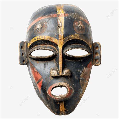 Tribal African Mask With A Nose Ring Mask Africa Tribal Png