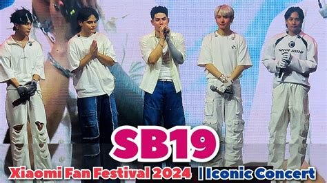 Sb19 Pablo Josh Justine Ken Stell Xiaomi Fan Festival 2024