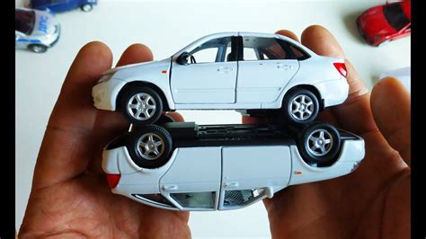 Открываю 2 модельки машинки Лада / Lada Гранта и Приора распаковка и ...