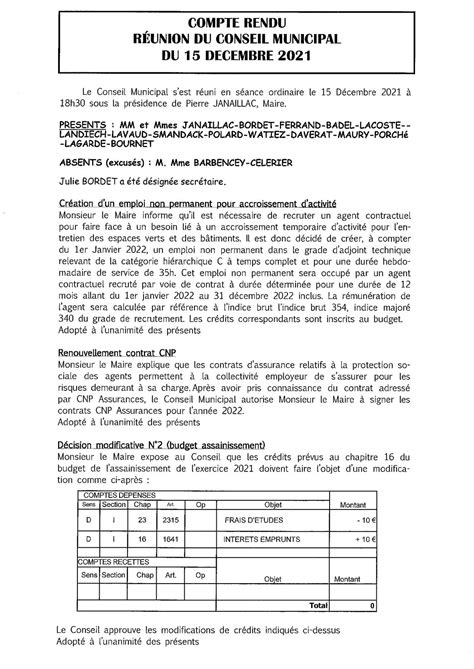 Calaméo 10 Compte Rendu Du 15 Décembre 2021