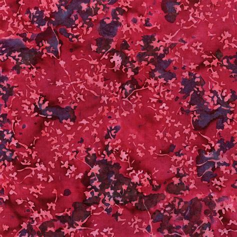 3356 001 Blossom Batiks Sakura Sakura Raspberry Batik Fabric