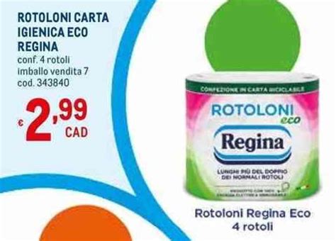 Regina Rotoloni Carta Igienica Eco Rotoli Offerta Di Metro