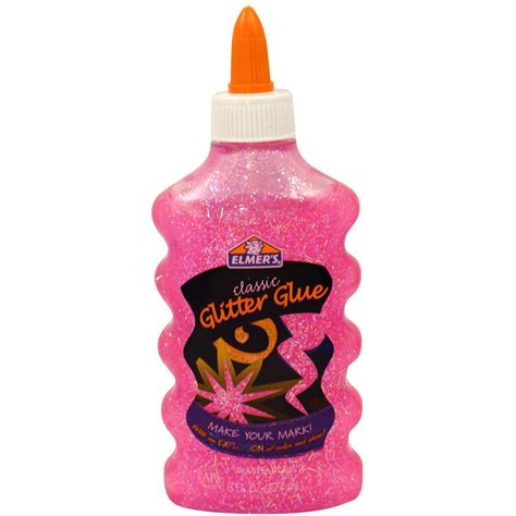 Elmers Liquid Glitter Glue Pink 177 Ml Grand And Toy