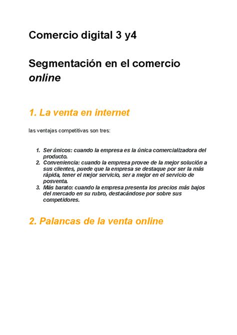 Comercio Digital Modulo 3 Modulo 4 Comercio Digital 3 Y Segmentación