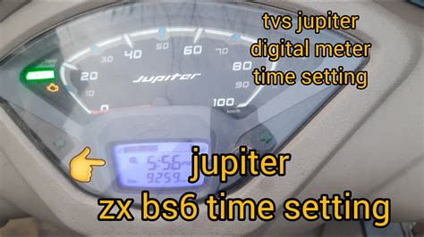 Jupiter Zx Bs6 Time Setting Tvs Jupiter Digital Meter Time Setting