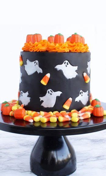 100 Cute Halloween Cake Ideas Candy Corn Ghost And Pumpkins