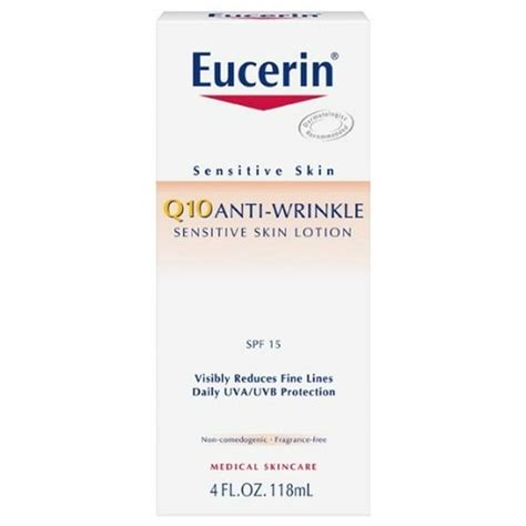 Eucerin Sensitive Facial Skin Q10 Anti-Wrinkle Sensitive Skin Lotion ...