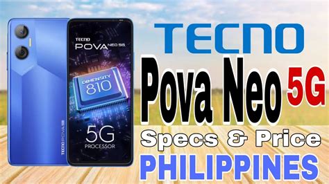 Tecno Pova Neo 5g Specs And Price In Philippines Youtube