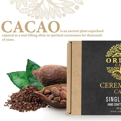 Origen 100 Pure Ceremonial Cacao 16 Oz Ceremonial Grade Cacao