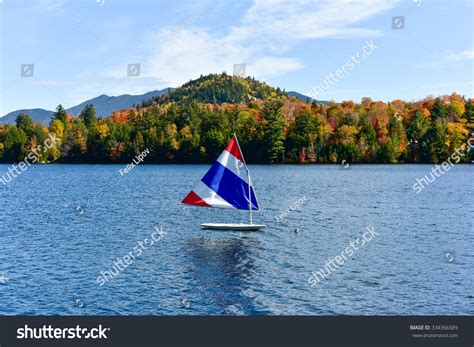 Adirondacks Peak Fall Foliage Lake Placid Stock Photo 334366589 ...