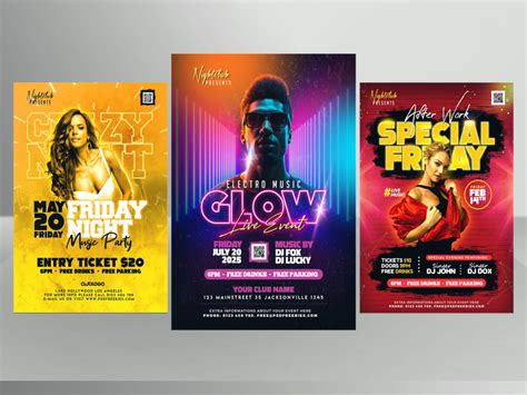 Music Night Club Party Concert Dj Bar Hip Hop Flyer And Poster Upwork