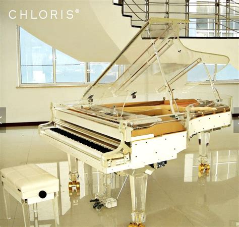 Full Crystal Grand Piano Handcrafted Transparent Crystal Pianos New