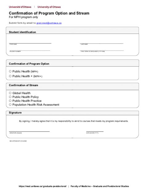 Fillable Online Med Uottawa Formsfaculty Of Medicine University Of