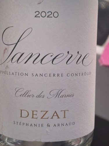 2020 Andre Dezat Fils Cellier Des Marnes Sancerre Vivino United States