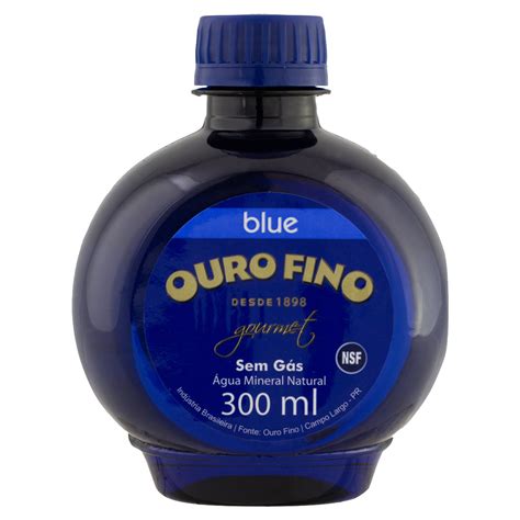 ÁGUA MINERAL NATURAL SEM GÁS OURO FINO GOURMET BLUE GARRAFA 300ML