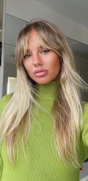 Trendy Ways To Wear Curtain Bangs Dirty Blonde Layered Cut With