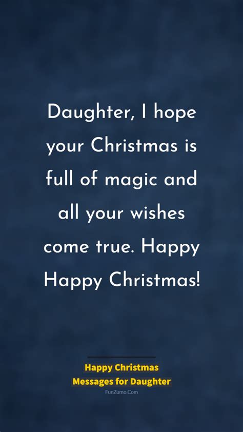 185 Awesome Christmas Messages For Daughter Happy Christmas Daughter