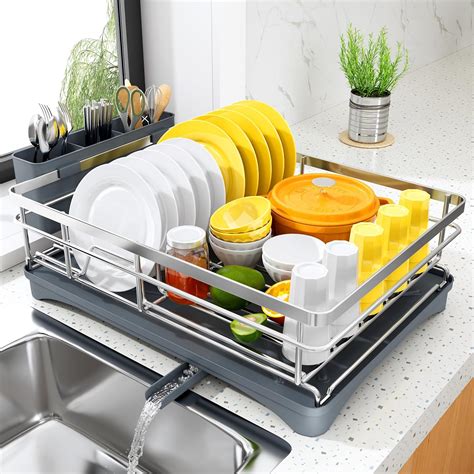 Amazon Dish Drying Rack For Kitchen Counter Stainless Steel