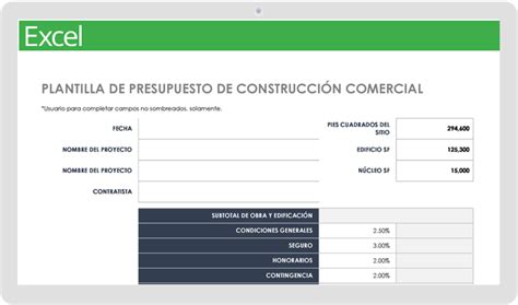 Plantillas Gratuitas De Presupuesto De Construcci N Smartsheet