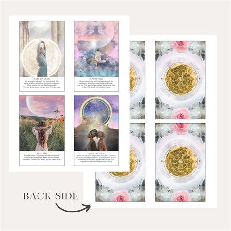 Printable Oracle Card Deck Sacred Soul Journey Etsy Uk