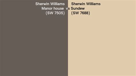 Sherwin Williams Manor House Vs Sundew Side By Side Comparison