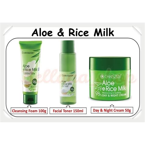 Chriszen Aloe Vera Rice Milk Skincare Shopee Malaysia