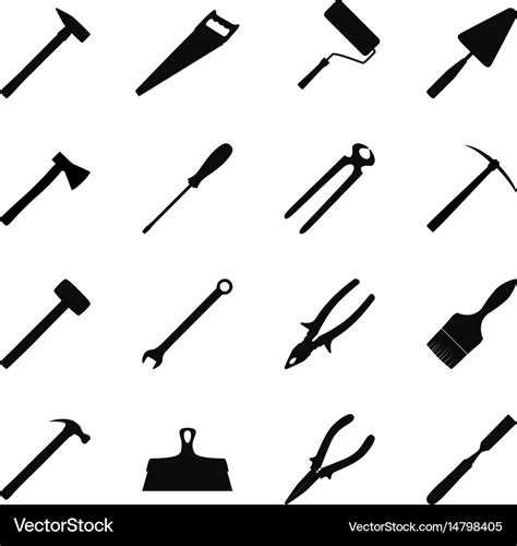 Set Of Construction Tools Royalty Free Vector Image