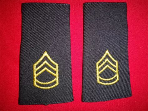 PAIRE DE ARMÉE Américaine Sergent First Class Rang Grand Épaulettes