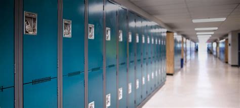 Blue High School Lockers