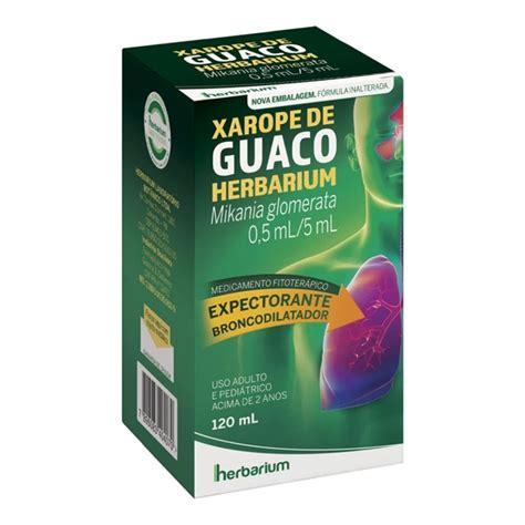 GUACO XAROPE 1 00MG 120ML X 1 ML HERBARIUM Xarope De Guaco