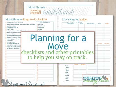 Free Printable Moving Checklist And Planner Free Printable Templates