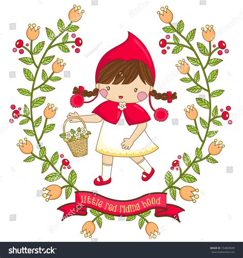 Little Red Riding Hood Stock Vector Royalty Free 154829699 Shutterstock