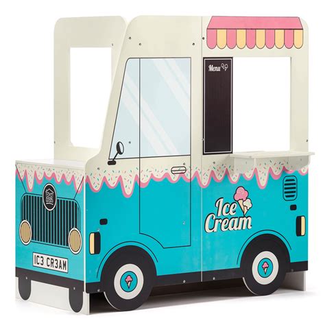 Buy Playhouse Ice Cream Van Wooden Ice Cream Truck Role Play Toy For