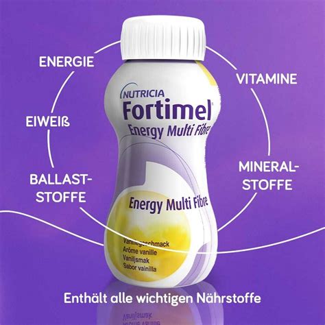 Fortimel Energy Multi Fibre Trinknahrung Vanille X Ml Shop Apotheke