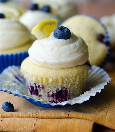 Blueberry Lemon Cupcakes With Lemon Buttercream