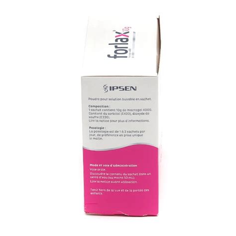 Forlax 10 G Sachet Medicament Constipation Laxatif Osmotique