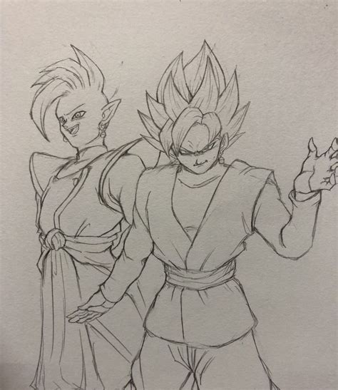 Dessin Zamasu And Black Gokū ぶれ Fantastickyouth Twitter Dragon