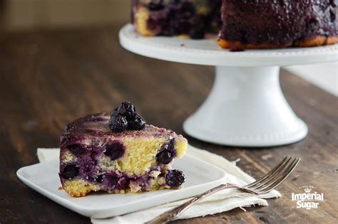 Blueberry Upside Down Cornmeal Cake Imperial Sugar