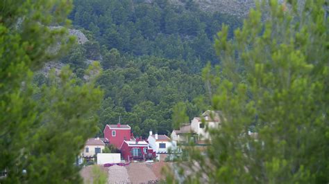 Small village in green mountain countryside, Spain 28562814 Stock Video ...