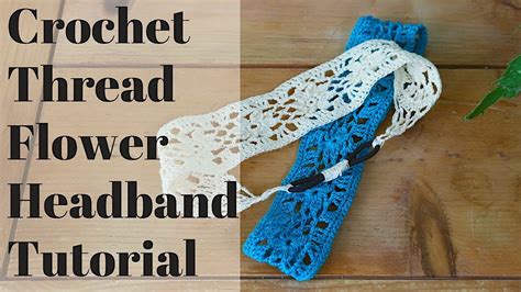 Crochet Thread Flower Headband Pattern Tutorial Tutu Ep 52 Youtube