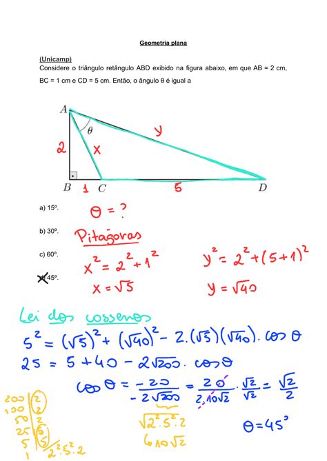 Exercícios De Geometria Plana SOLOLEARN