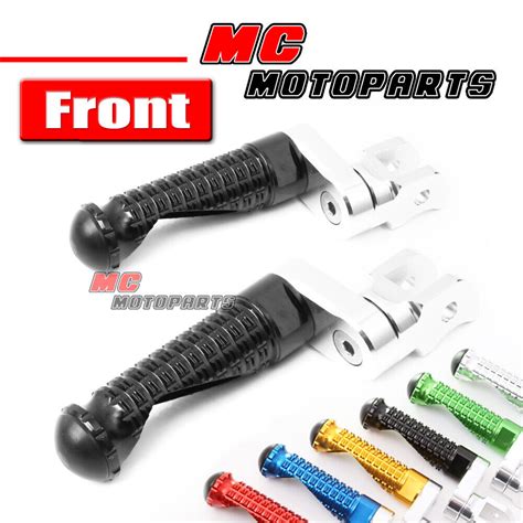 MPRO Black Front Foot Pegs 25mm Adjustable For Ducati Scrambler 800 15