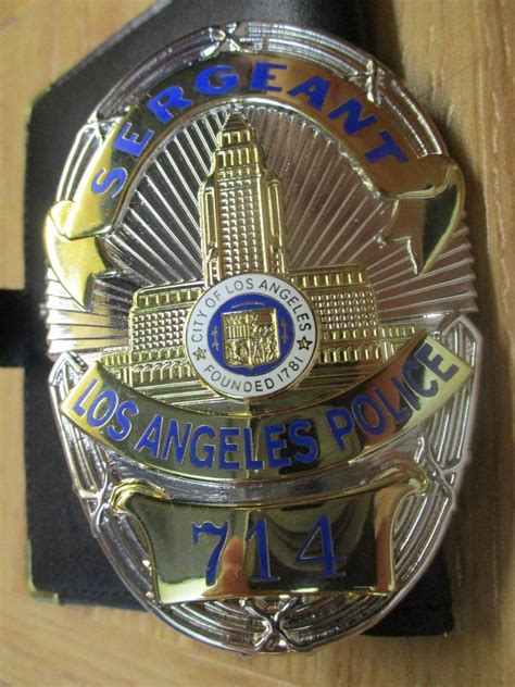 Lapd High Quality Dragnet Badge 714 1812079579